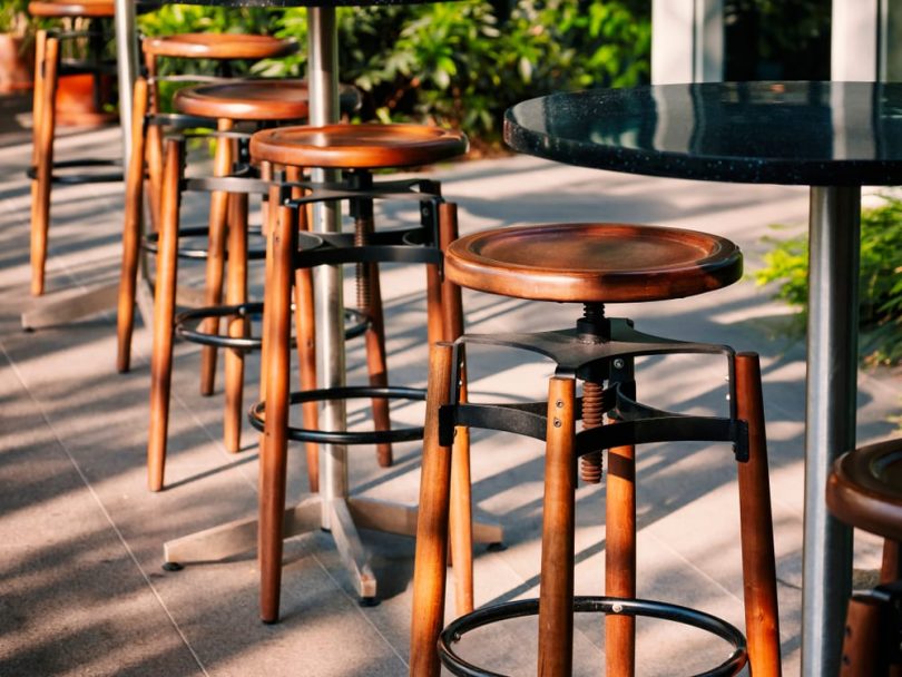 Bar Table And Stool Set In Dining Room